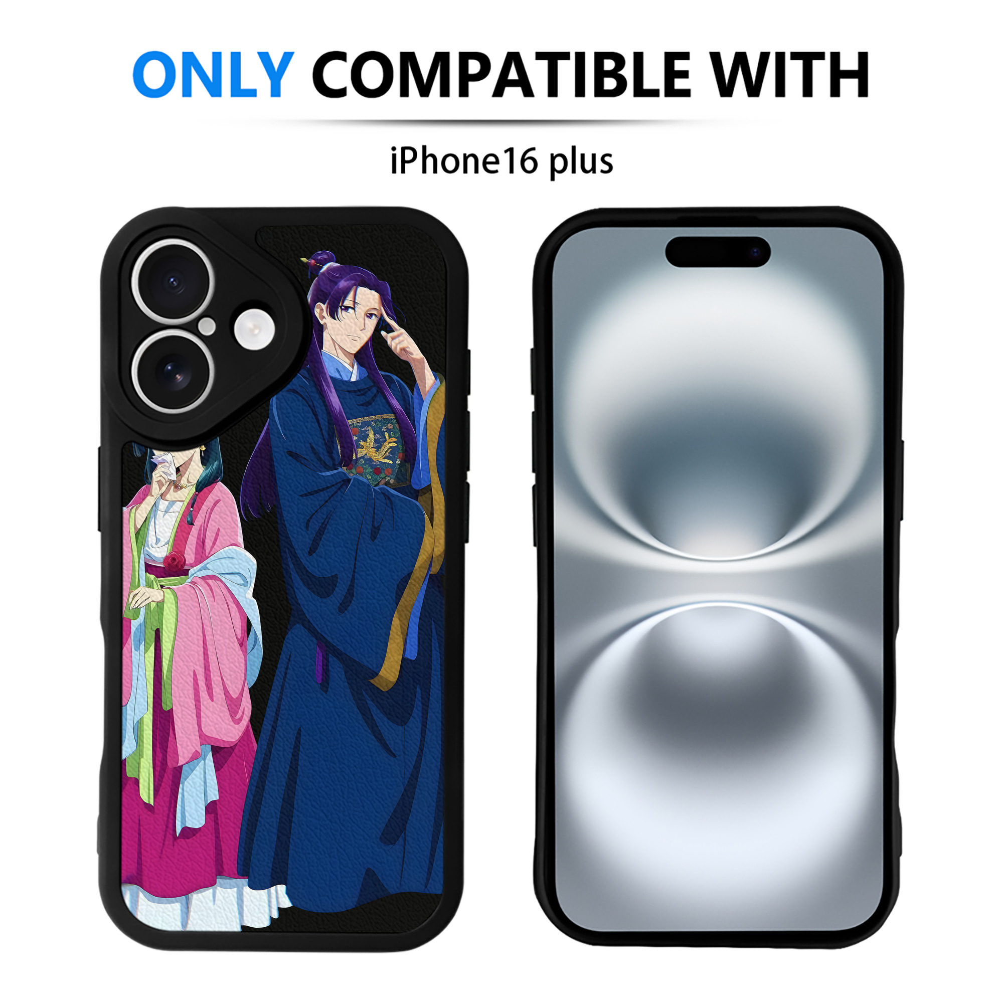 （画像用） 薬屋のひとりごと The Apothecary Diaries 【iPhone 16シリーズ対応】シリコンスマホケース（レザー調） 材質：シリコン